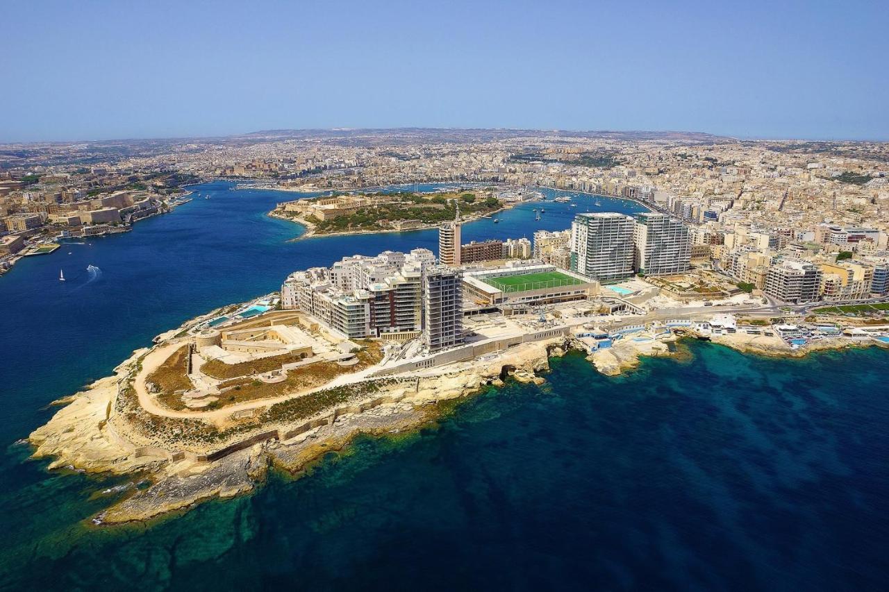 Seafront Lux Apart Inc Pool, Upmarket Area 슬리에마 외부 사진